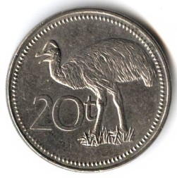 Папуа - Новая Гвинея 20 тоа 1999 год - Казуар