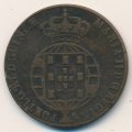 Ангола 1/2 макуты 1853 год