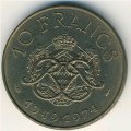 Монако 10 франков 1974 год