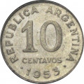 Аргентина 10 сентаво 1953 год