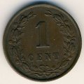 Нидерланды 1 цент 1896 год