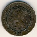 Нидерланды 1 цент 1896 год