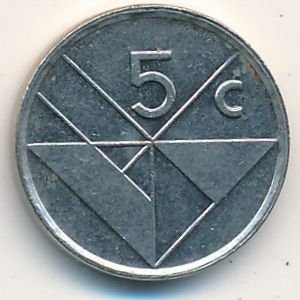 Аруба 5 центов 1999 год