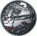 Беларусь 20 рублей 2013 год - Знаки зодиака - Стрелец (с кристаллами Сваровски)