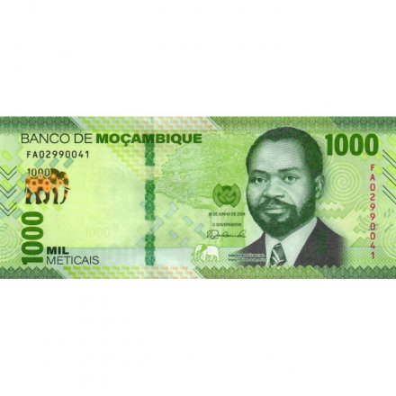 Мозамбик 1000 метикал 2024 год - Самора Мойзеш Машел UNC