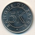 Заир 5 макута 1977 год
