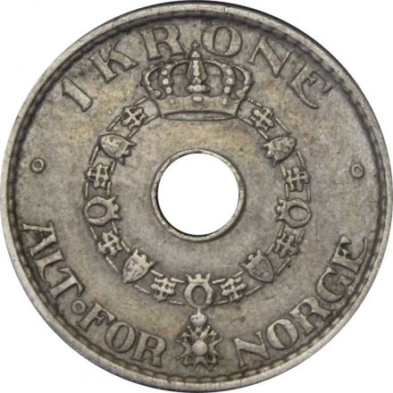 Норвегия 1 крона 1950 год - Король Хокон VII