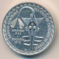 Западная Африка 500 франков 1972 год
