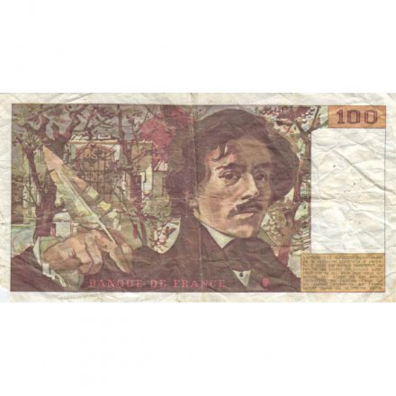 Франция 100 франков 1984 год - F (проколы)