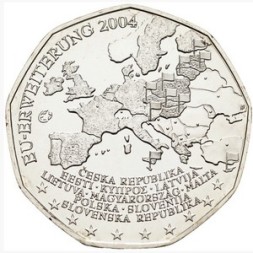 Австрия 5 евро 2004 год - Расширение Евросоюза