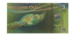 Атлантический океан - 3 океан-доллара 2016 год - Морская черепаха