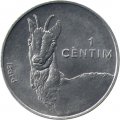 Андорра 1 сантим 2002 год - Пиренейская серна