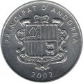 Андорра 1 сантим 2002 год - Пиренейская серна