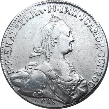 1 рубль 1774 год СПБ-ТИ-ФЛ Екатерина II (1762 - 1796) - VF