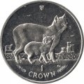 Остров Мэн 1 крона 2012 год - Кошки Мэнкс (Медь-Никель)