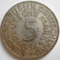 ФРГ 5 марок 1956 Орёл - J