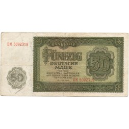 ГДР 50 марок 1948 год - VF