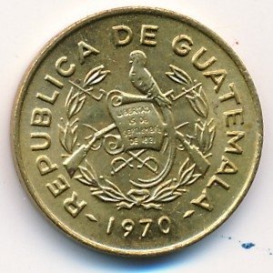Гватемала 1 сентаво 1970 год