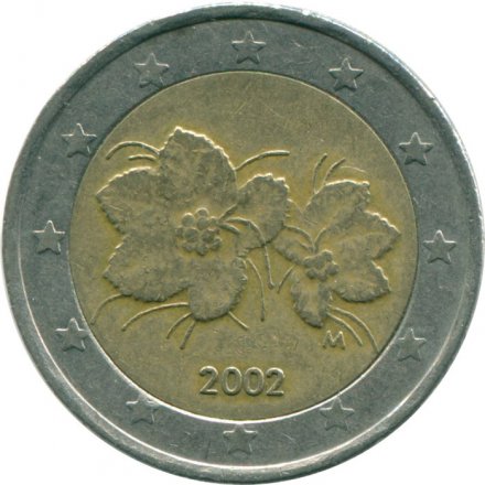 Финляндия 2 евро 2002 год - Морошка