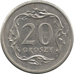 Польша 20 грошей 2009 год