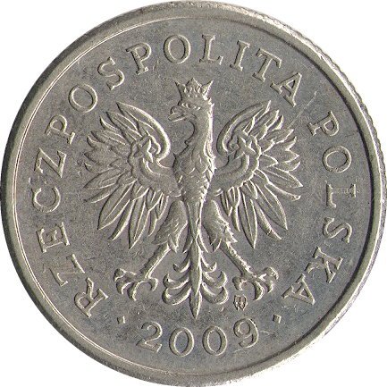 Польша 20 грошей 2009 год