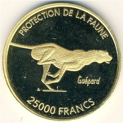 Монета Сенегал 25000 франков КФА 2007 год