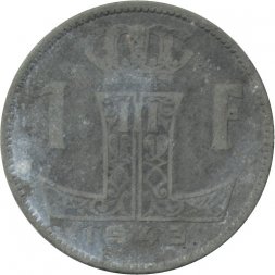 Бельгия 1 франк 1943 год BELGIQUE - BELGIE - F
