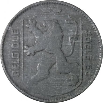 Бельгия 1 франк 1943 год BELGIQUE - BELGIE