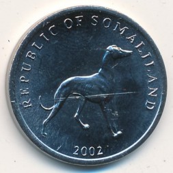Монета Сомалиленд 20 шиллингов 2002 год