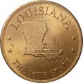 Жетон США. Louisiana. The 18th state
