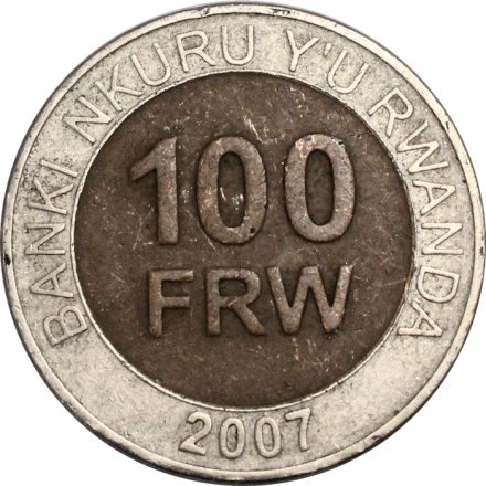 Руанда 100 франков 2007 год