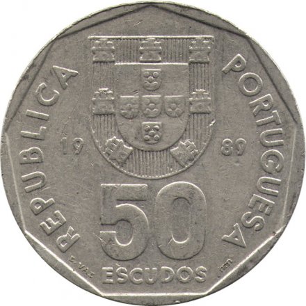 Португалия 50 эскудо 1989 год
