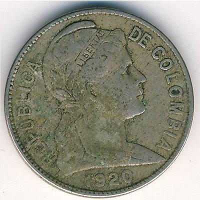 Колумбия 2 сентаво 1920 год
