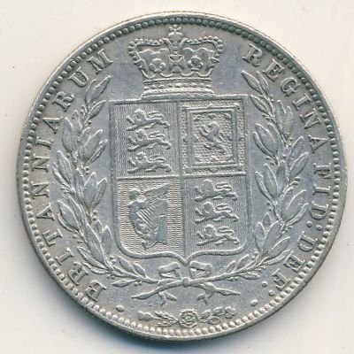 Великобритания 1/2 кроны 1878 год