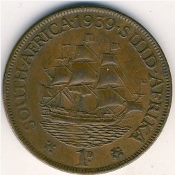 ЮАР 1 пенни 1939 год