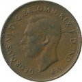 Австралия 1/2 пенни 1947 год - Король Георг VI