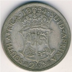 ЮАР 2 1/2 шиллинга 1954 год