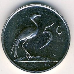 ЮАР 5 центов 1980 год