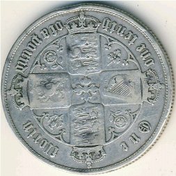 Великобритания 2 шиллинга (1 флорин) 1853 год