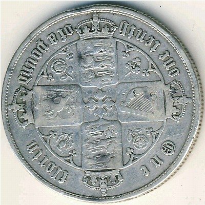 Великобритания 2 шиллинга (1 флорин) 1853 год