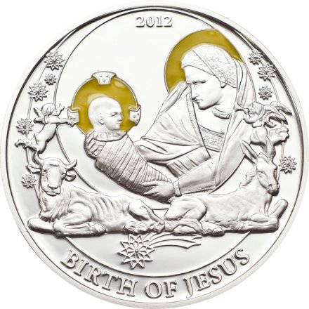 Палау 2 доллара 2012 год - Библейские истории. Рождение Иисуса Христа