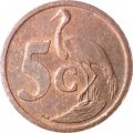 ЮАР 5 центов 2006 год - Журавль