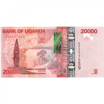 Уганда 20000 шиллингов 2015 год - Буйволы UNC