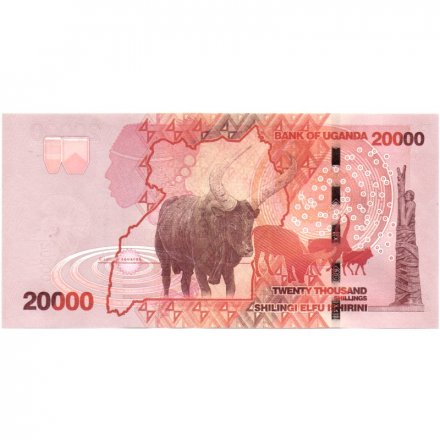 Уганда 20000 шиллингов 2015 год - Буйволы UNC