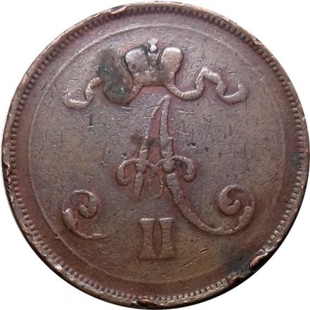 Финляндия 10 пенни 1876 - F+