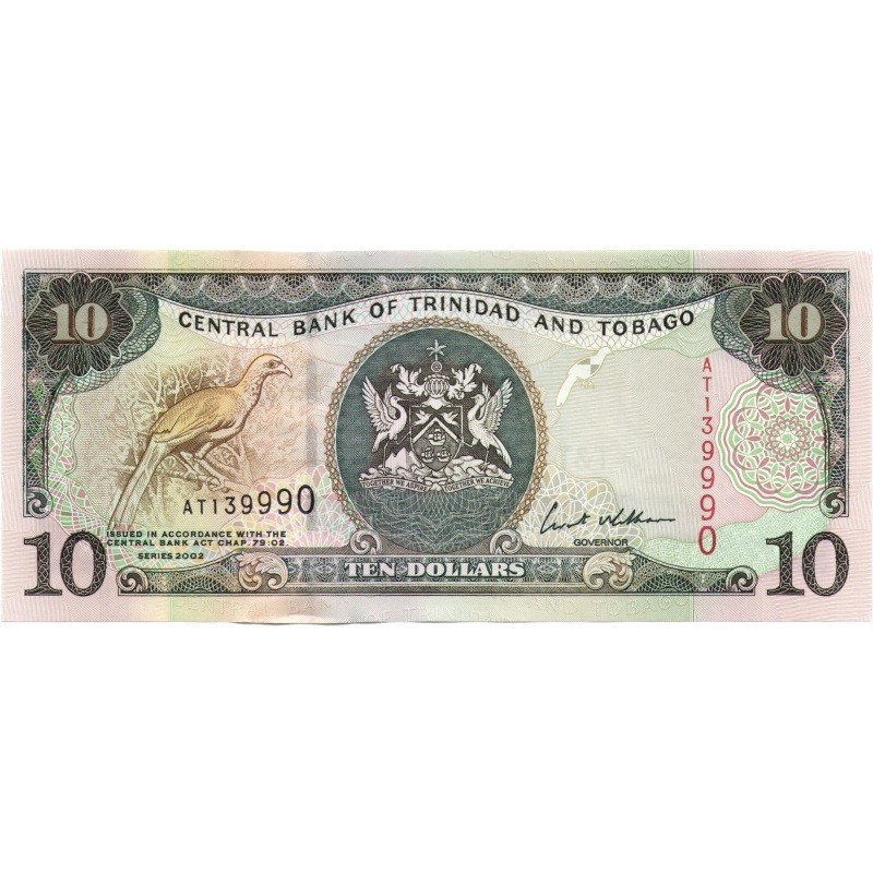 Central Bank of Trinidad and Tobago. Тринидадский доллар. Тринидад 10 долларов 1984. Боны.цена.Тобаго. 2002 долларов в рублях