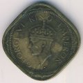 Британская Индия 2 анны 1943 год - Король Георг VI