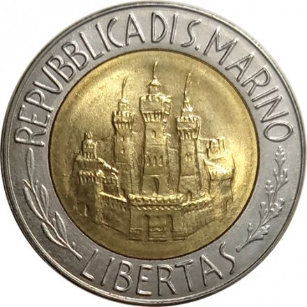 Сан-Марино 500 лир 1984 год - Альберт Эйнштейн