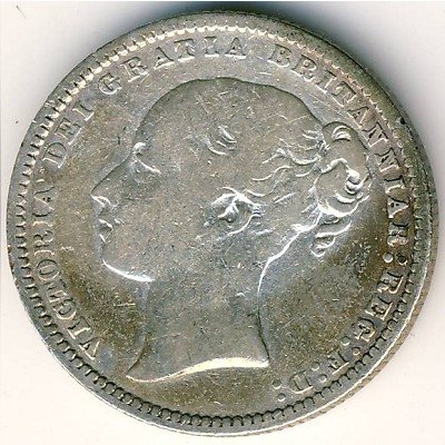 Великобритания 1 шиллинг 1873 год
