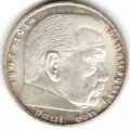 Третий Рейх 2 рейхсмарки 1939 год - Пауль фон Гинденбург (A)
